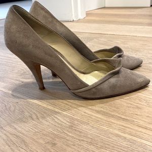 Te Casanova suede pumps taupe color